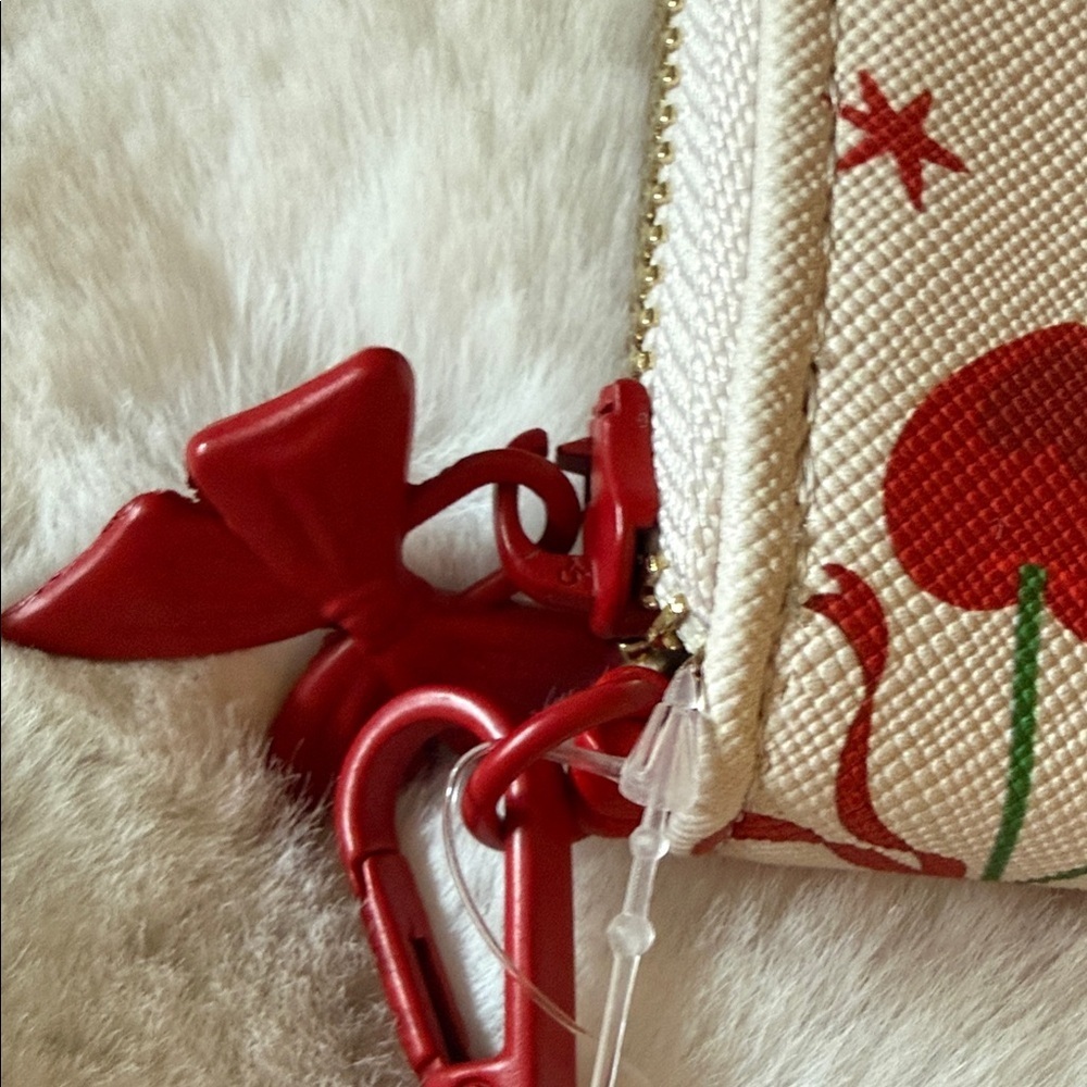 Cherry Print Wallet with Red Strap - Picture 3 of 9